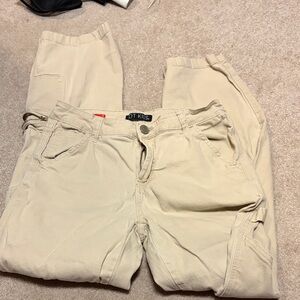 Kiss Men's Cream Cargo Pants